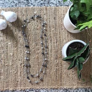 Silver Beaded Necklace